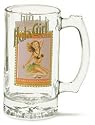 HULA GIRL LAGER MUG - BEER MUG HAWAIIAN STYLE