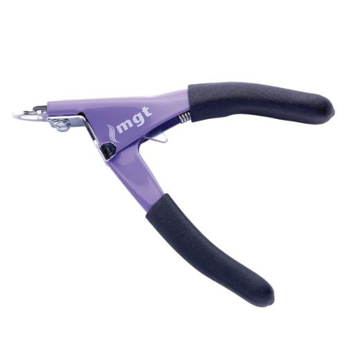 More image Master Grooming Tools Cat Guillotine Nail Clippers with Textured Rubber Handles, 5-Inch, Purple