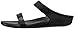 FitFlop Women's Banda Micro Crystal Slide, Black, 6 M US