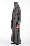 Muslim Islamic Women Plain Burka/Burqa with Face Cover Veil/Niqab