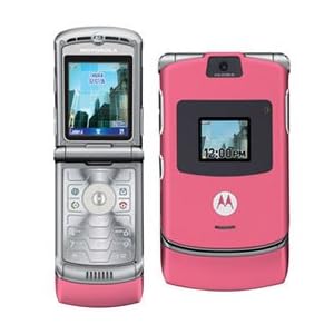Pink – Motorola RAZR V3 V3r Cell Phone, Bluetooth, Camera, GSM World Phone – Unlocked