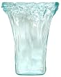 Spanish Recycled Textured Glass Small Tapered Vase 8"x4.5"x10"H