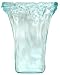 Spanish Recycled Textured Glass Small Tapered Vase 8"x4.5"x10"H