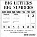 Big Letters Big Numbers 2010 Wall Calendar