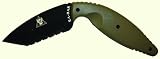Fox Large TDI Tanto Serrated Knife, Coyote Brown