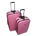 Sports : 2 Pinke Confidence Ausfahrbare Koffer mit Rollen