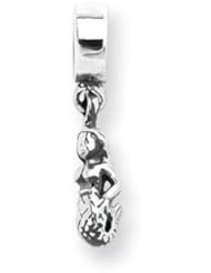 Mermaid Dangle Charm in Silver for 3mm Charm Bracelets