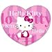Hello Kitty Mouse Pad: Heart (Purple)