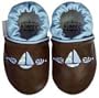 Robeez * Royal Luxury Collection -- Simply Sailing Cocoa * Soft Sole Baby Shoes 3-6 months * 08 Limited Edition Collection -- Comes With Special Deluxe Keepsake Box !! Great For Newborns And Baby Showers!!! We Have Large Selections! *