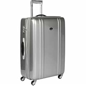 Buy ZERO Halliburton 29 in. Four Wheel Expandable Polycarbonate Zeroller in Silver by ZERO Halliburton