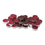 Party Wedding Diwali Tea Lights Scented Candles Pack of 36 - Red