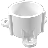 FORMUFIT F002ECT-WH-4 PVC Table Cap, Furniture Grade, 2" Size, White (Pack of 4)