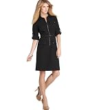 MICHAEL Michael Kors Dress, Rolled Sleeve Zip Front