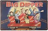 Big Dipper Roller Coaster Metal Sign