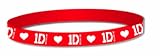 1D One Direction Harry Styles Gummy Red Bracelet Wristband 100% Official NEW