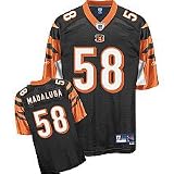 Rey Maualuga Black Reebok NFL Premier Cincinnati Bengals Jersey - Large
