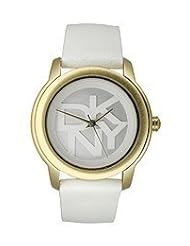 DKNY White Leather Sport Round Womens watch #NY8827