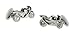 Mens Designer Fashion Cufflinks - Motor Bike on a Chain - For the Biker Image