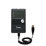 Coiled Power Hot Sync and Charge USB Data Cable w/ Tip Exchange for the Cowon iAudio X5 - Gomadic Brand