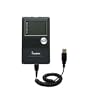 Coiled USB Cable for the Cowon iAudio X5 with Power Hot Sync and Charge capabilities - uses Gomadic TipExchange Technology
