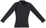 Under Armour 2013 Boy's Coldgear Fitted Mock LS Baselayer - Black - XS