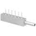 Stainless Steel Hypodermic Tube Fitting, Manifold, Inlet - 6 Gauge, 6 Outlets- 13 Gauge