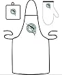 Florida Marlins Grilling Apron Set - Baseball Sports Merchandise