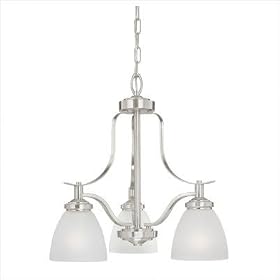 Hampshire Chandelier in Brushed Nickel by Thomas Lighting