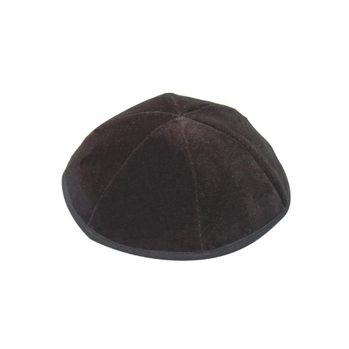 Black Velvet Kippah 21cm 8.26