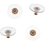 50-Piece Gold Tone Hypo Allergenic Bullet Clutch Earring Backs with Pad
