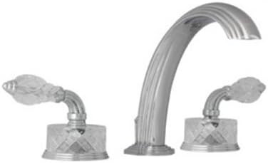 Altmans SI10L44E50XSG Sirrocco PVD Satin Gold Complete Widespread Bathroom Faucet with Pop-Up Drain