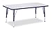 Berries 6478JCT003 Rectangle Activity Table, T-Height, 24" x 36", Gray/Blue/Blue