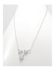 Cat CZ Necklace In 92.5 Sterling Silver