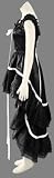 Japanese Anime Chobits Cosplay Costume - Chii Black Dress 1st Ver Set Large