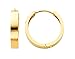 14K Yellow Gold 3mm Thickness Round Polished Hoop title=