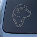 GOLDEN RETRIEVER HEAD - Dog - Vinyl Decal Sticker #1518 | Vinyl Color: Silver