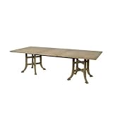 Belle Meade Signature 4028.BW Garrett Double Pedestal Dining Table in Boardwalk