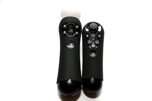 BLACK PS3 Move Controller Silicon Sleeve Protector (2 Pack)