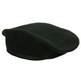 Beret with Leather Trim-Green