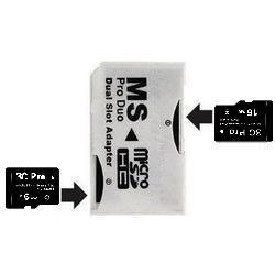 3C Pro 32GB 32G 16GB x2 microSD microSDHC Card Class 4 with Memory Stick Pro Duo Adapter - Bulk