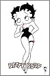 Betty Boop White Refrigerator Magnet