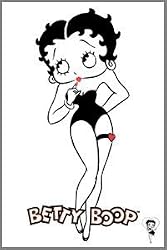 Betty Boop White Refrigerator Magnet