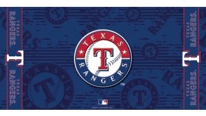 Texas Rangers Beach Towel Featuring Colorfast Team Graphics Fiber Reactive Printed