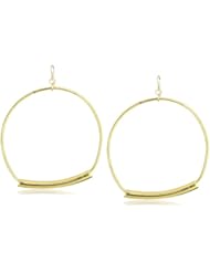 Devon Leigh "Bold Gold" Gold Stirrup Hoop Earrings