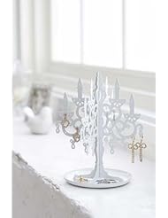 Lighting: White Metal Chandelier Stand Tree for Jewelry and Accessories / Earring Holder Display - 2PO