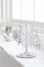 White Metal Chandelier Stand Tree for Jewelry and Accessories / Earring Holder Display