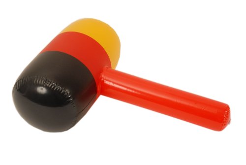 4 x aufblasbarer Hammer Deutschland Fanartikel 60cm Fußball WM EM Fanhammer