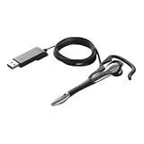 iBUFFALO ヘッドセット 片耳 イヤフック式 USB接続 シルバー BSHSUE01SV