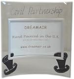 Review Dreamair  / Civil Partnership Gift Two Top Hats Photo Frame Landscape