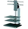 Off The Wall Black and Silver TV Stand for TVs up to 32 inch